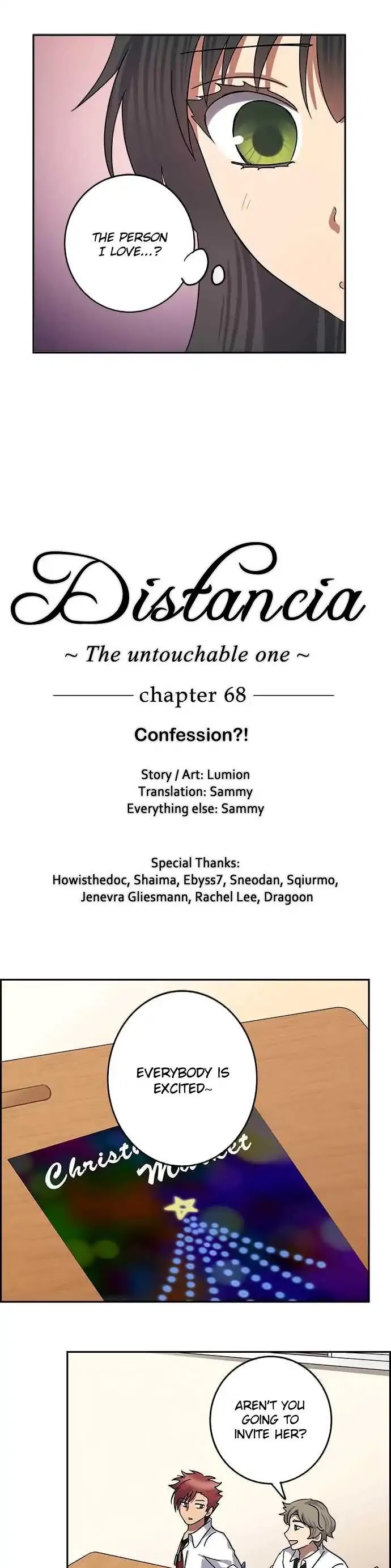 Distancia ~ The Untouchable One ~ Chapter 68 page 4 - Chapter 68: Confession?!