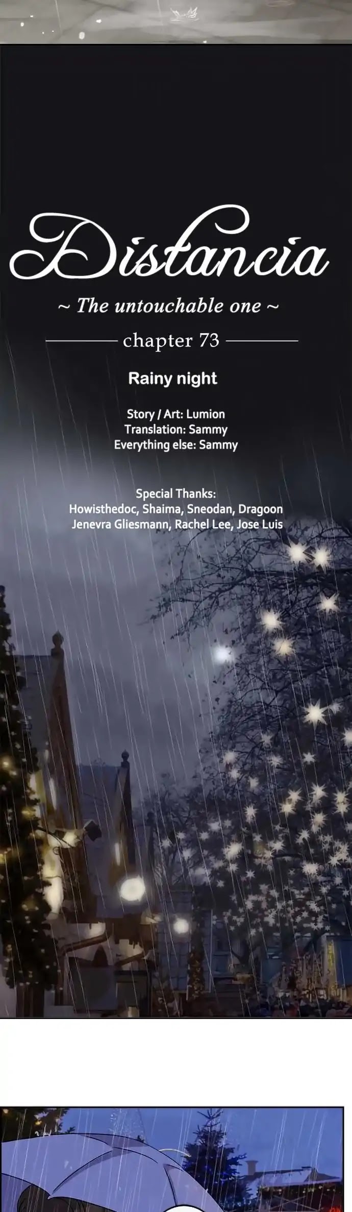 Distancia ~ The Untouchable One ~ Chapter 73 page 3 - Chapter 73: Rainy Night