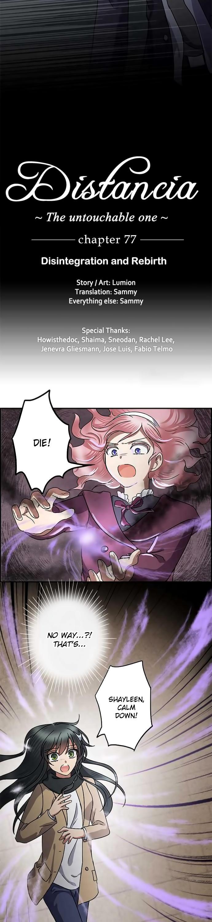 Distancia ~ The Untouchable One ~ Chapter 77 page 2 - Chapter 77