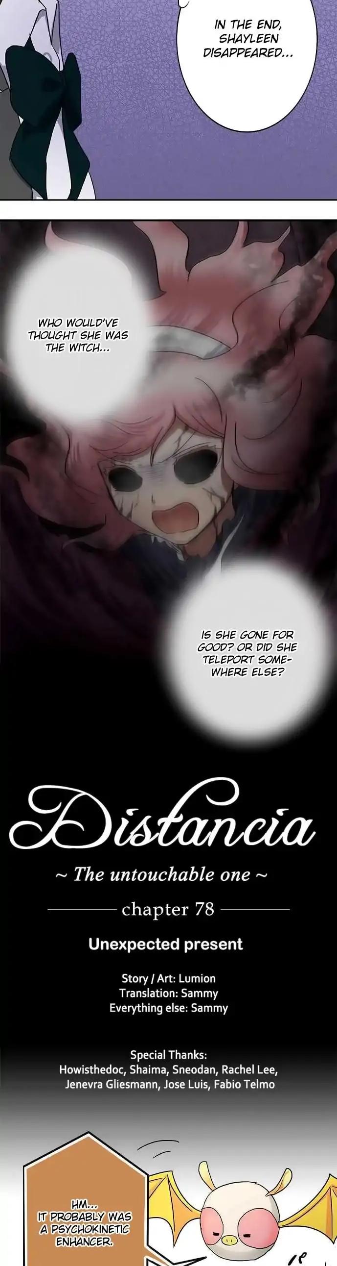 Distancia ~ The Untouchable One ~ Chapter 78 page 2 - Chapter 78: Unexpected present