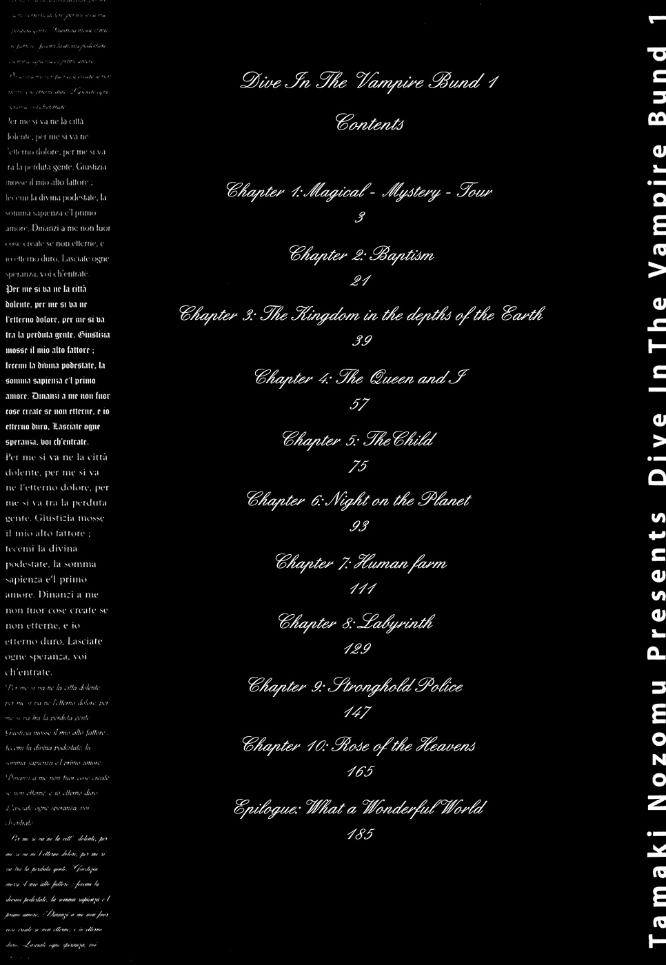 Dive in the Vampire Bund Chapter 1 page 3 - Chapter 1: Magical - Mystery - Tour