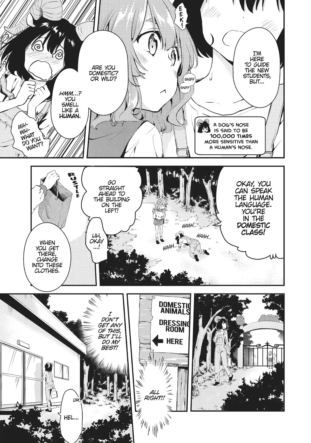 DNA wa Oshiete Kurenai Chapter 1 page 15 - Chapter 1: Girls in Animalium