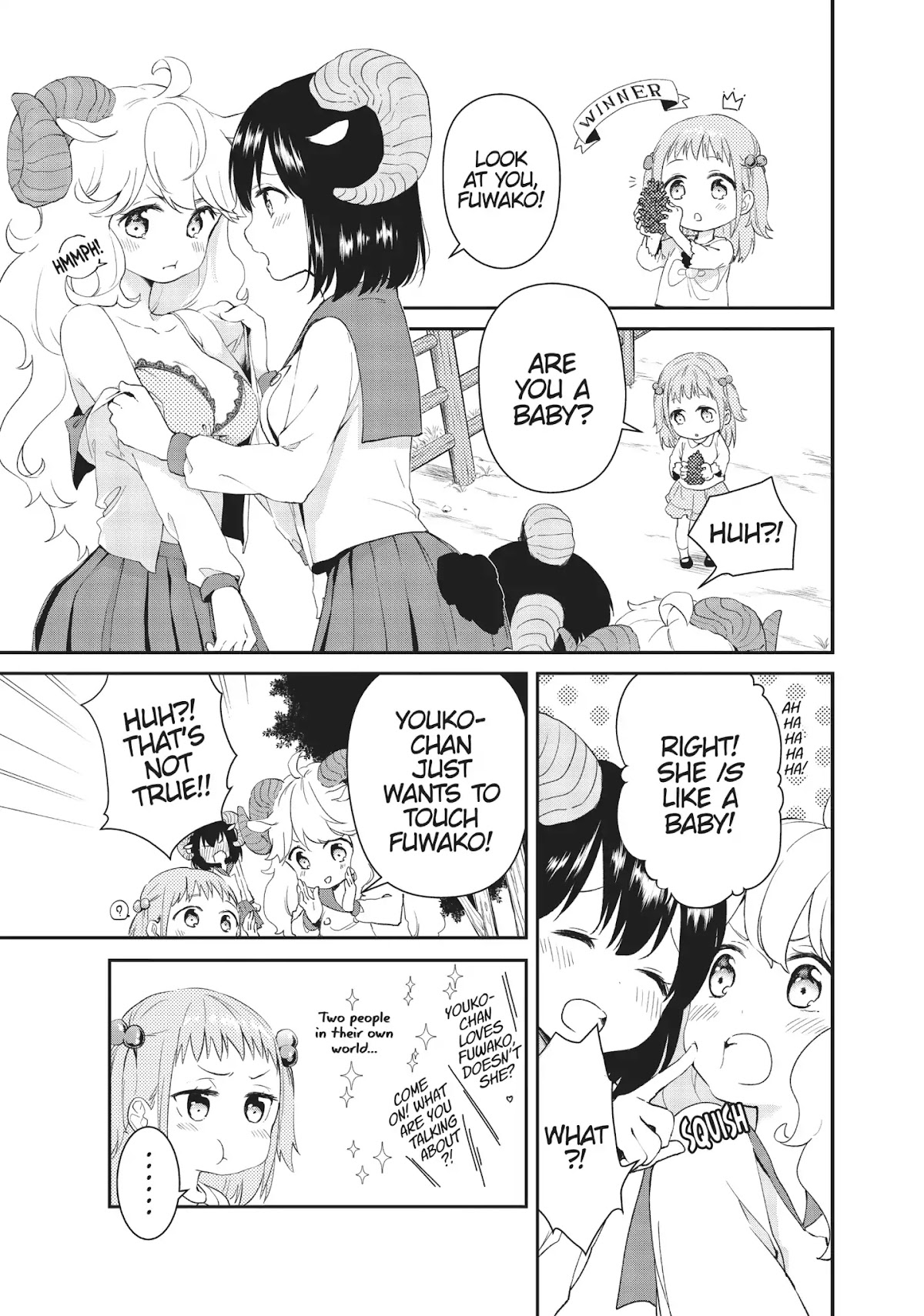 DNA wa Oshiete Kurenai Chapter 13 page 9 - Chapter 13: Vol.2 Lesson 13: Girls Adoring a Child