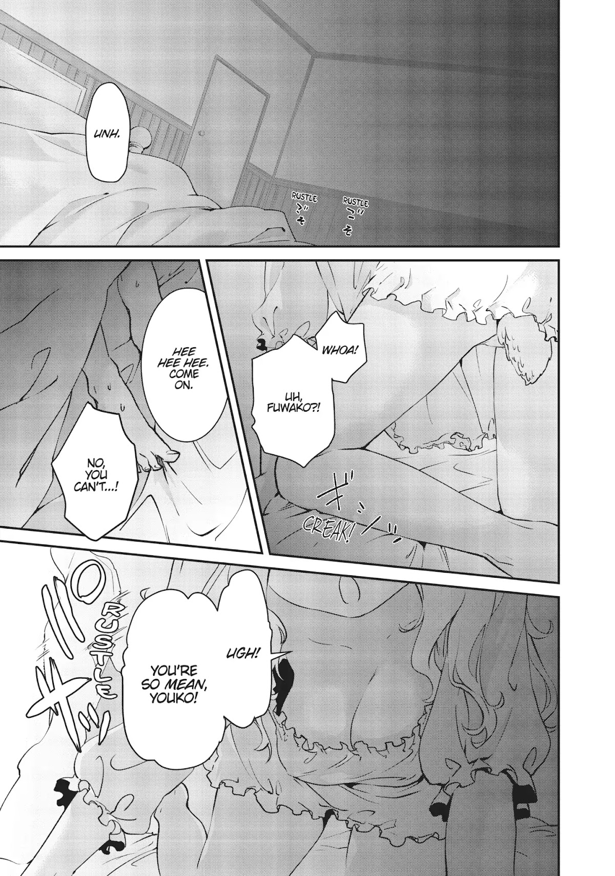 DNA wa Oshiete Kurenai Chapter 5 page 1 - Chapter 5: Working Girls at a Café
