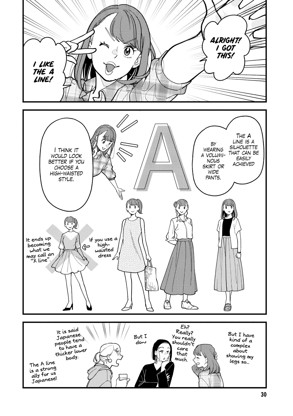 Do it this way if you wear the clothes for ladies' Chapter 3 page 5 - Chapter 3: Which one do you like? ~3 Silhouette Types~