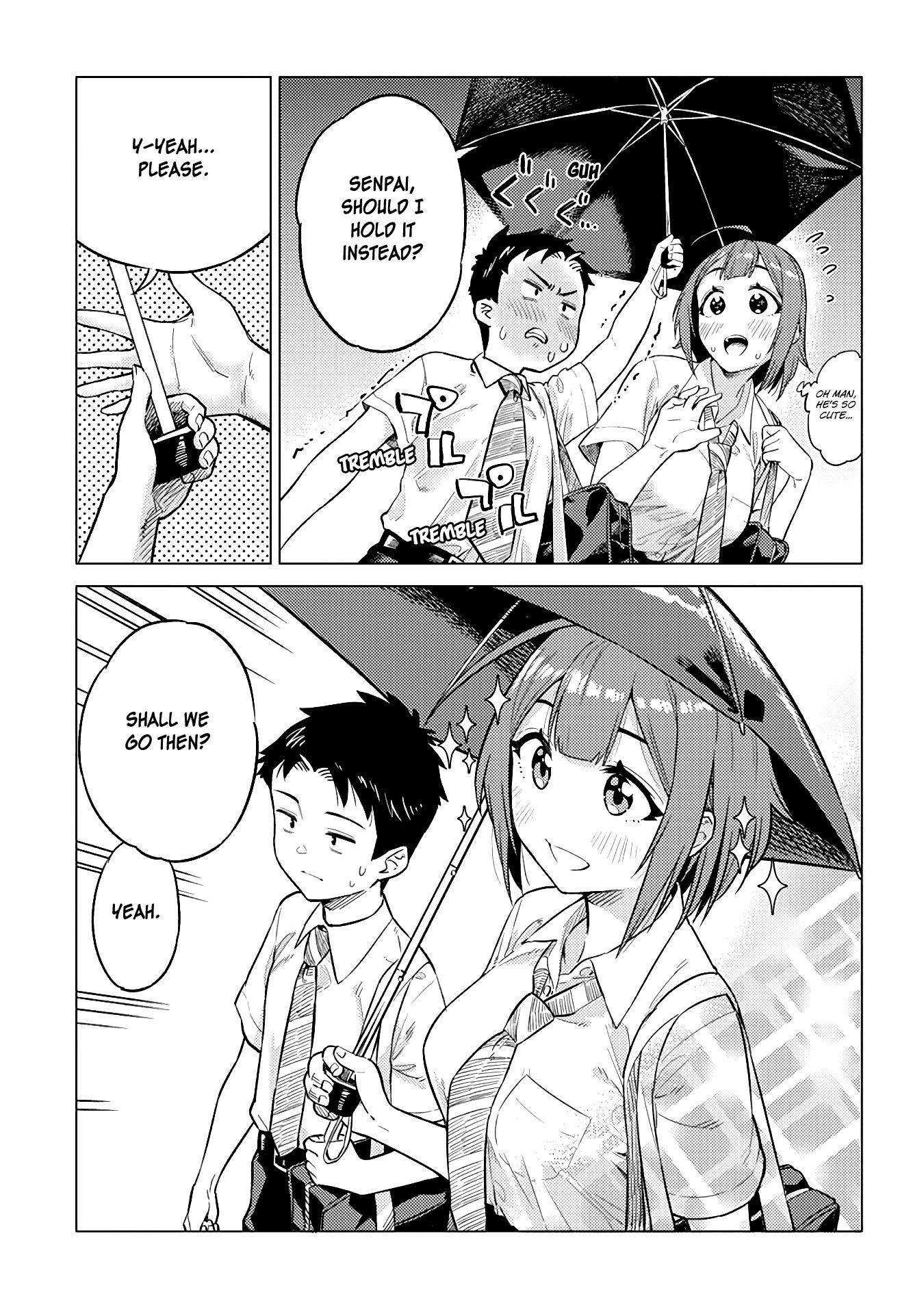 Do You like Big Juniors? Chapter 19 page 5 - Chapter 19: That Girl (Kouhai) Still Does Not Know, And A Wet Uniform