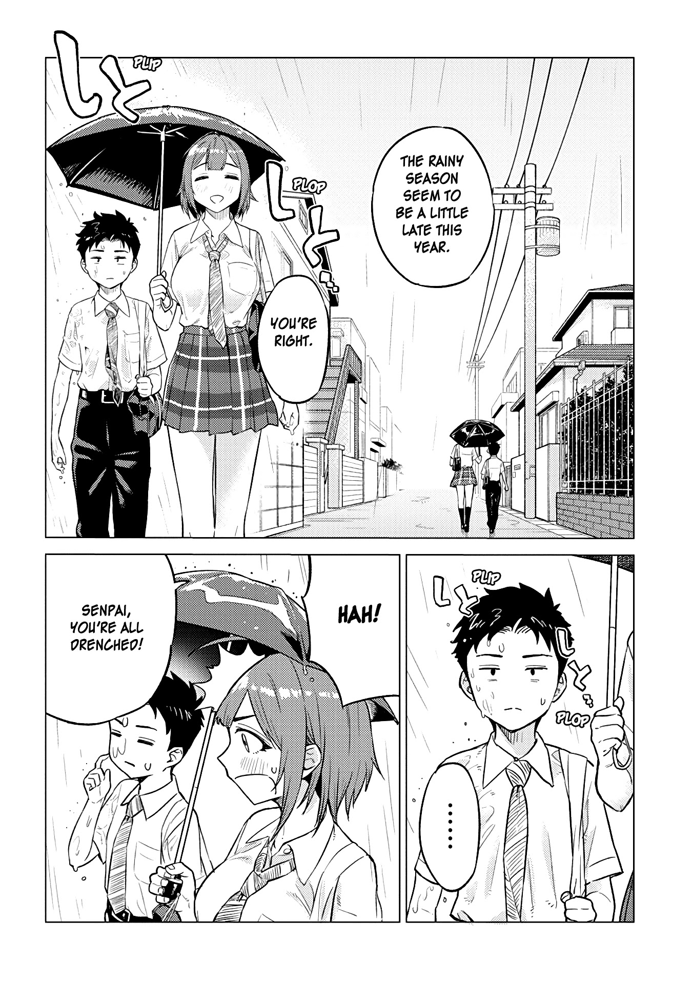 Do You like Big Juniors? Chapter 19 page 6 - Chapter 19: That Girl (Kouhai) Still Does Not Know, And A Wet Uniform