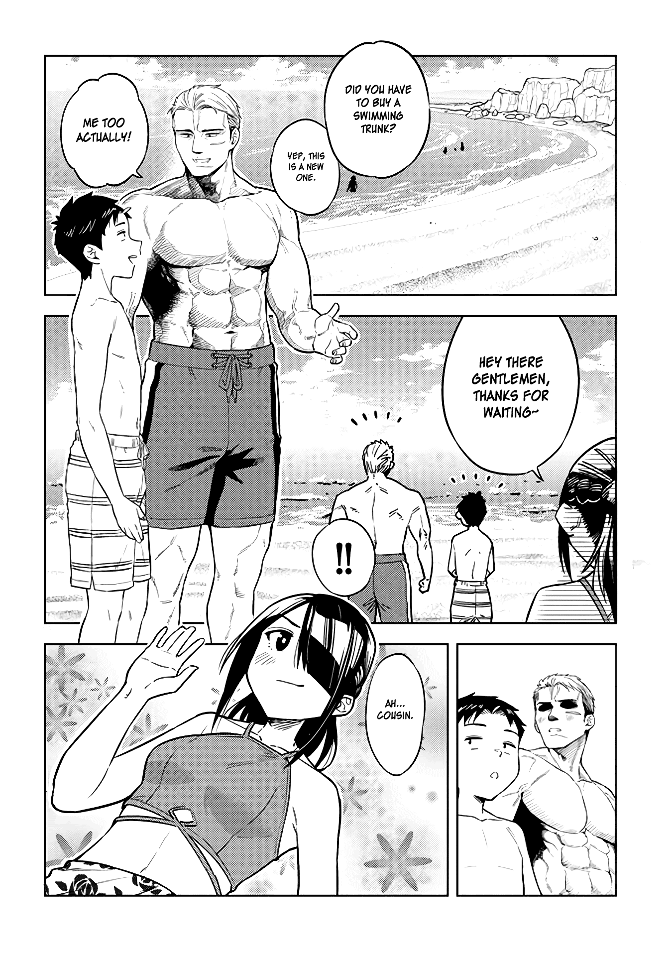 Do You like Big Juniors? Chapter 33 page 4 - Chapter 33: At the Sea as Pretty as a Gem, the Girl (Kouhai) Attacks.
