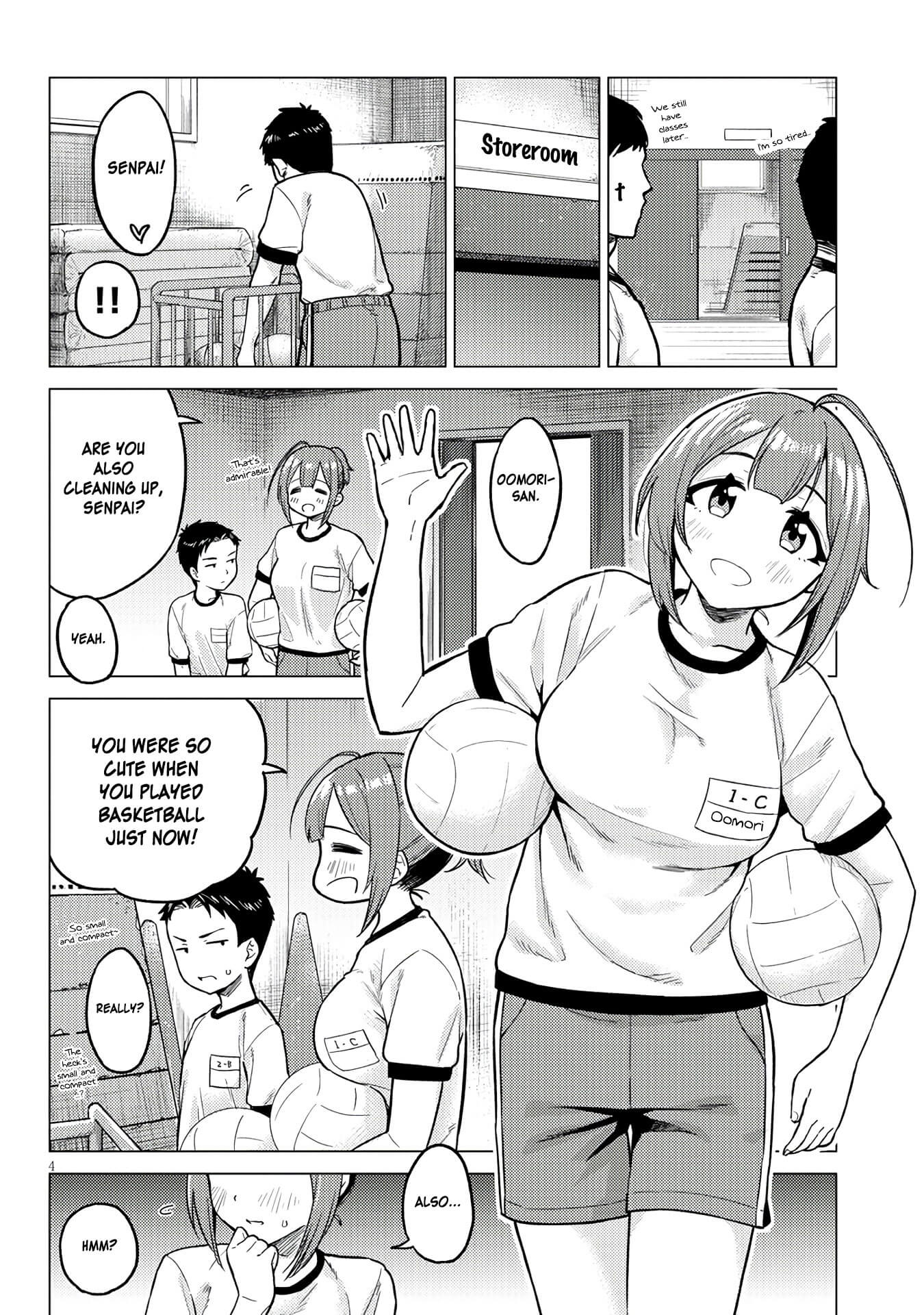 Do You like Big Juniors? Chapter 5 page 4 - Chapter 5: The Girl (Kouhai) Has Surprisingly Weak Defence.