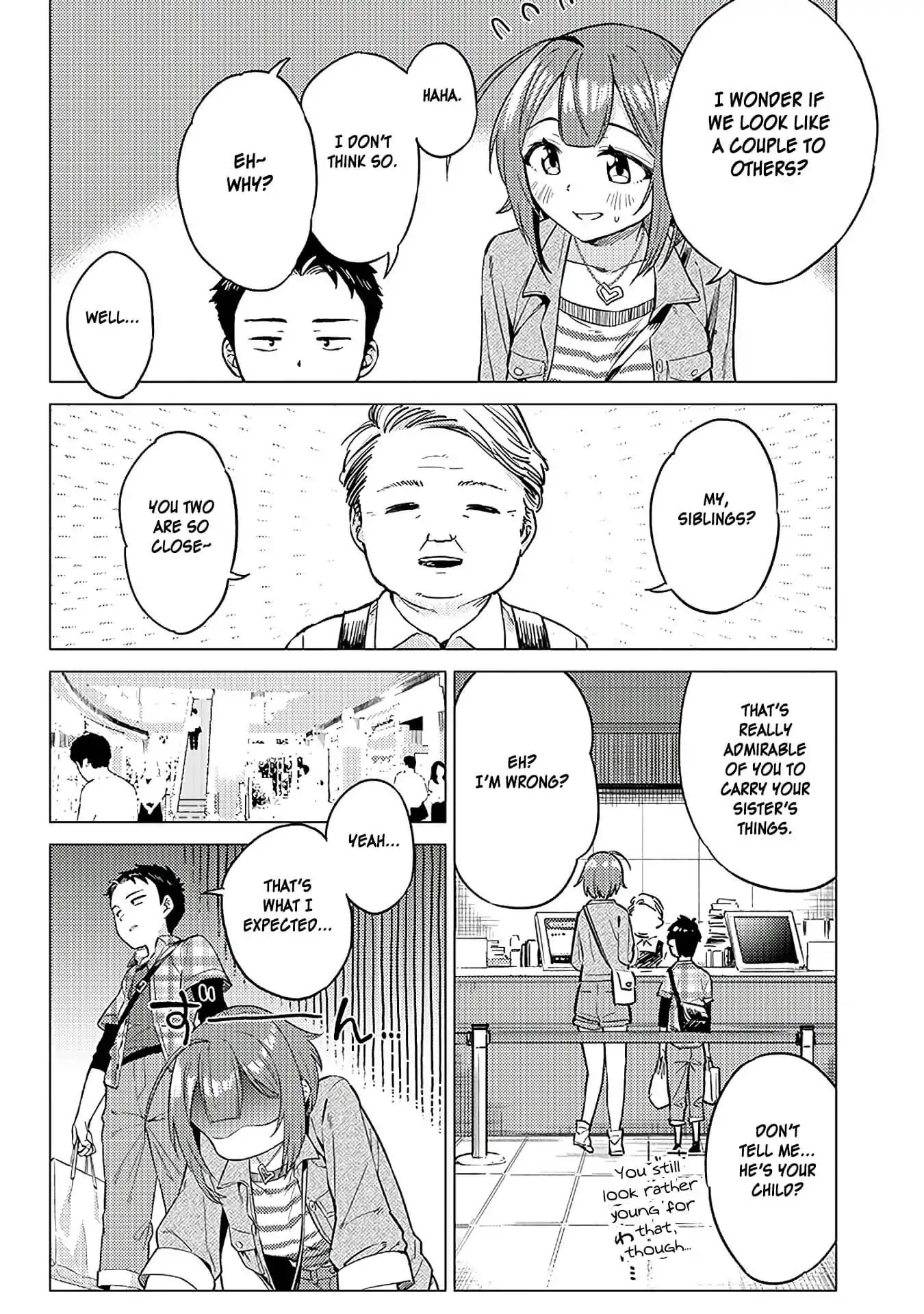 Do You like Big Juniors? Chapter 8 page 4 - Chapter 8: The Girl (Kouhai) Becomes Conscious After Getting Called Out
