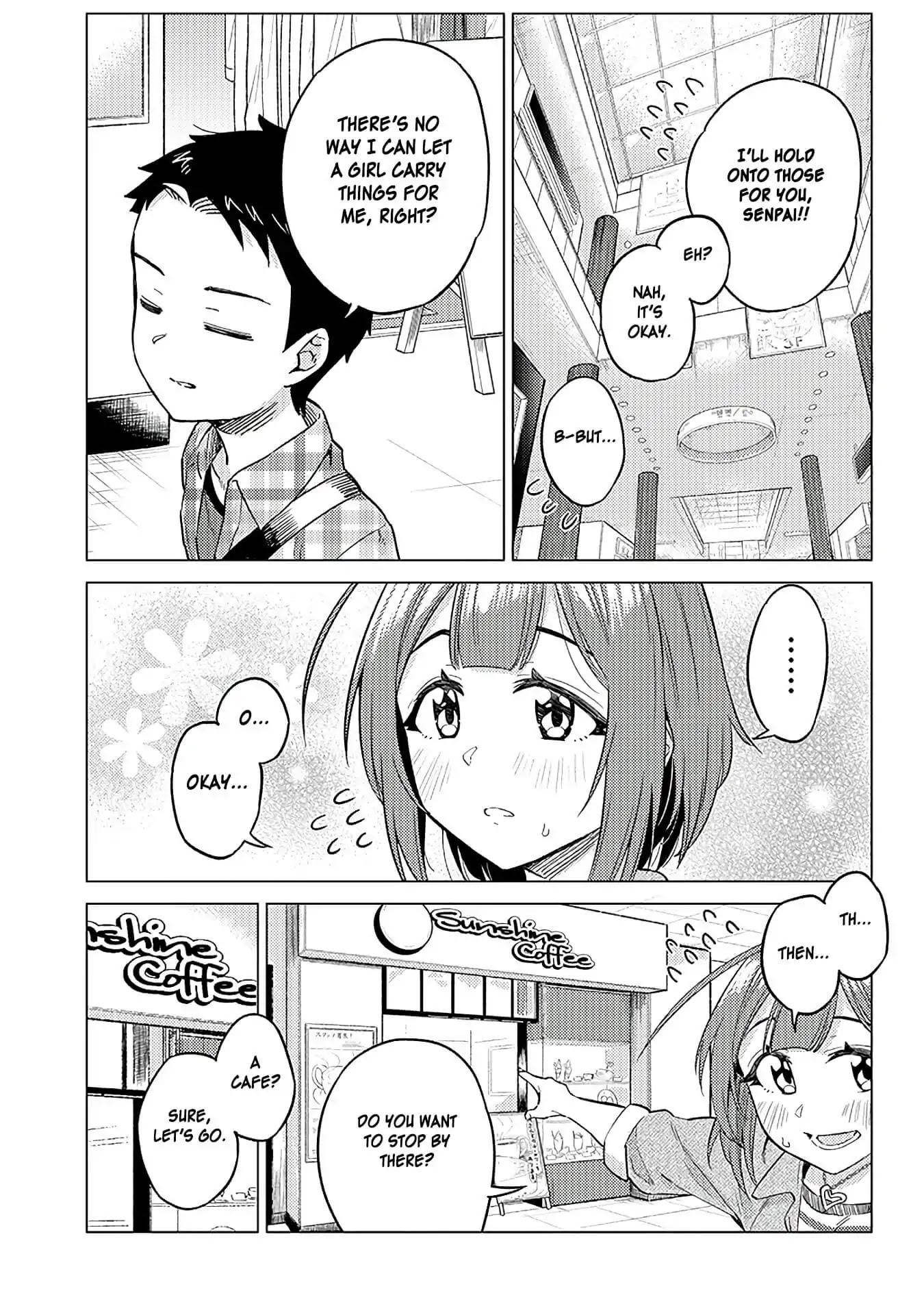 Do You like Big Juniors? Chapter 8 page 5 - Chapter 8: The Girl (Kouhai) Becomes Conscious After Getting Called Out