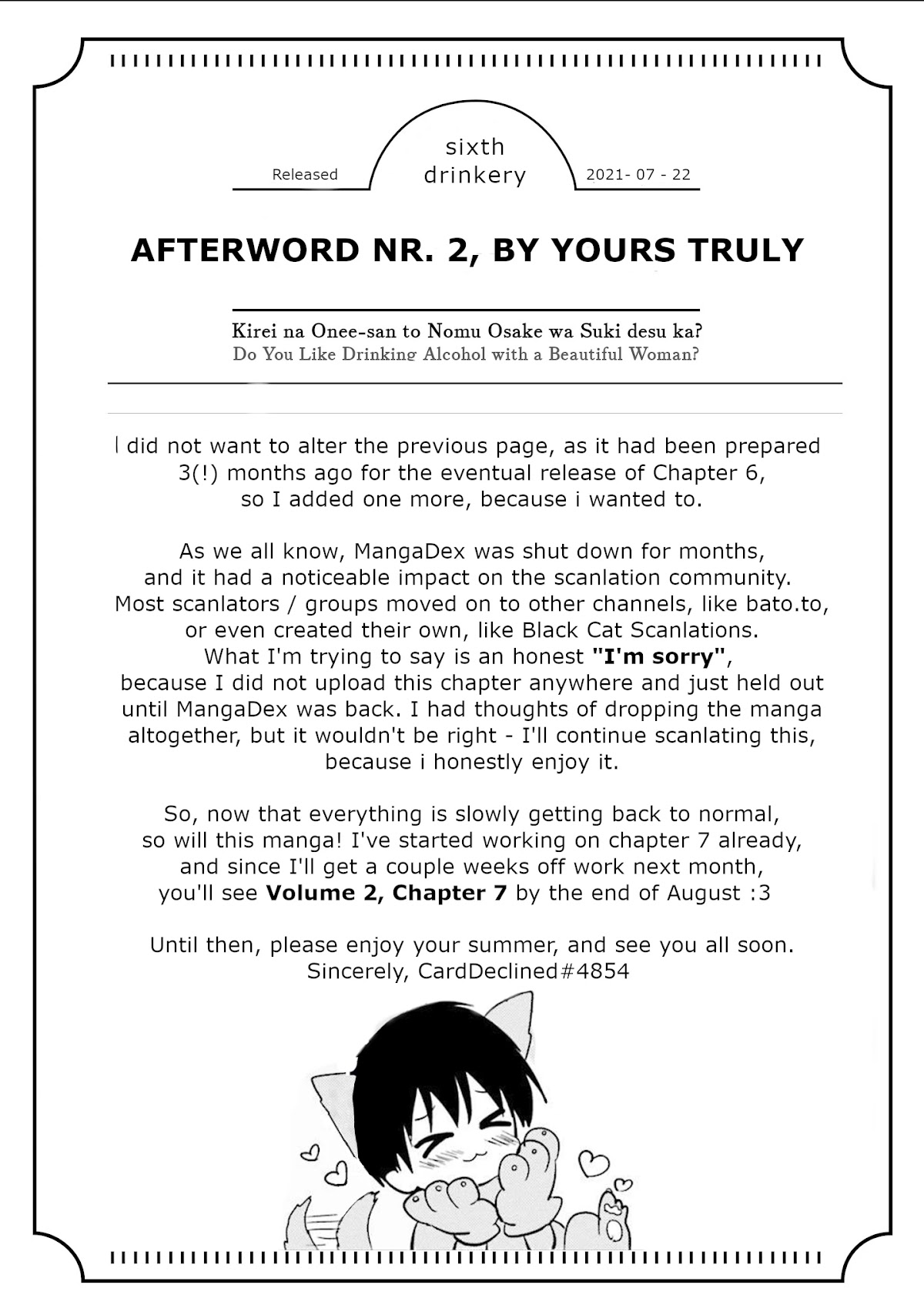 Do You like Drinking Alcochol with Beautiful Woman? Chapter 6 page 24 - Chapter 6: Mumei Kissa