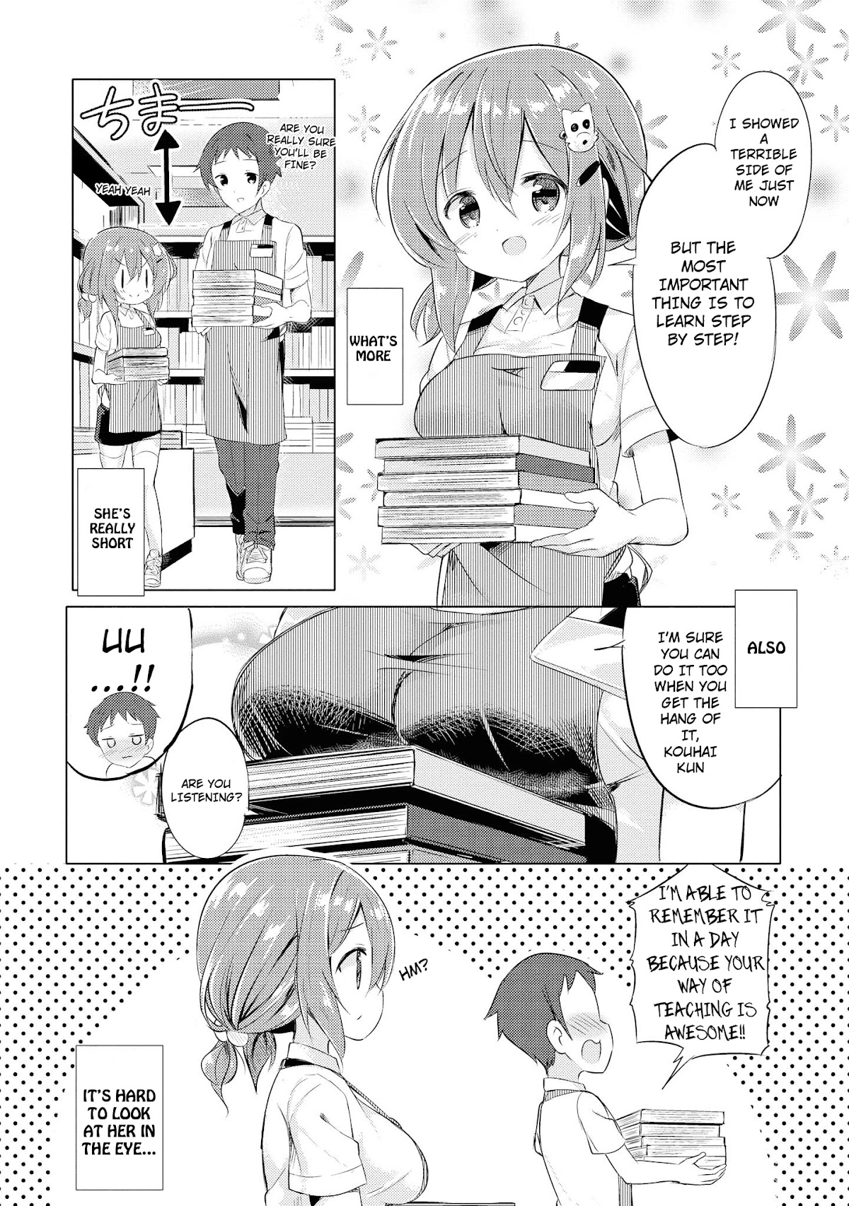 Do You like Fluffy Boobs? Busty Girl Anthology Comic Chapter 17 page 4 - Chapter 17: Extremely Cute Senpai At My Part Time Job by Kurou