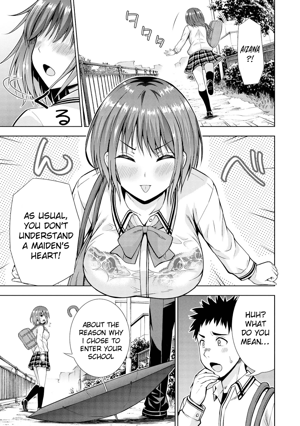Do You like Fluffy Boobs? Busty Girl Anthology Comic Chapter 22 page 13 - Chapter 22: The Path Back Home That's Different From The Usual by Fujishima Shinnosuke