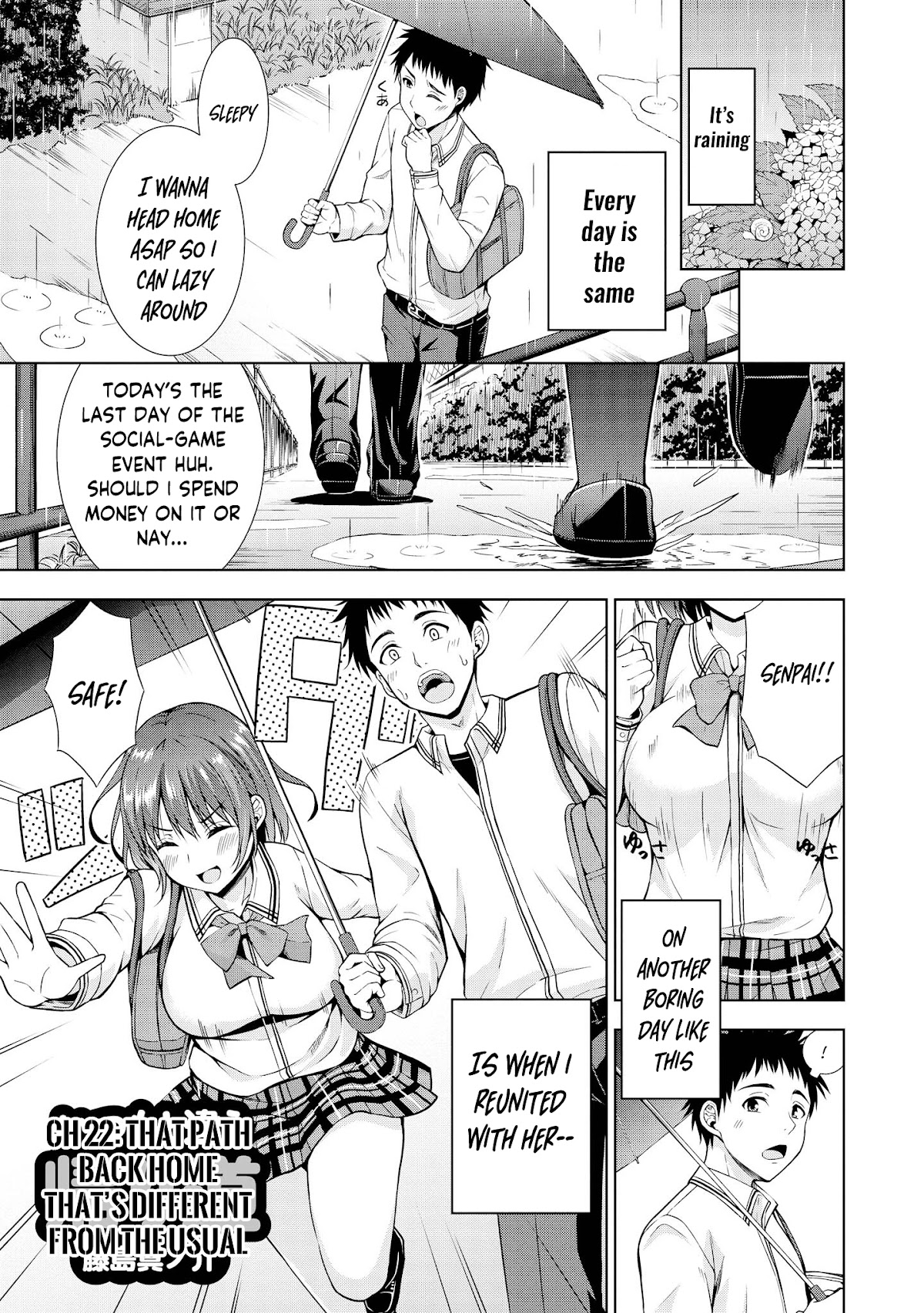 Do You like Fluffy Boobs? Busty Girl Anthology Comic Chapter 22 page 3 - Chapter 22: The Path Back Home That's Different From The Usual by Fujishima Shinnosuke