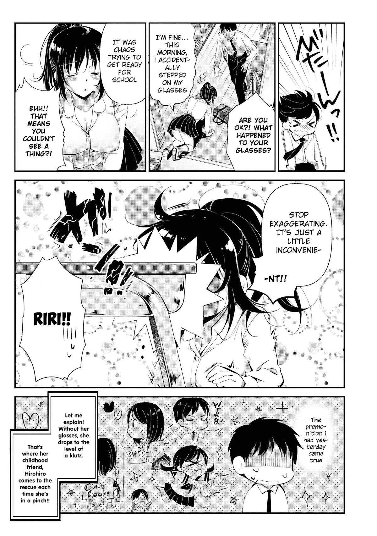 Do You like Fluffy Boobs? Busty Girl Anthology Comic Chapter 29 page 4 - Chapter 29: Yoshioka Riri's Days of Failing by Momoshika Fujiko
