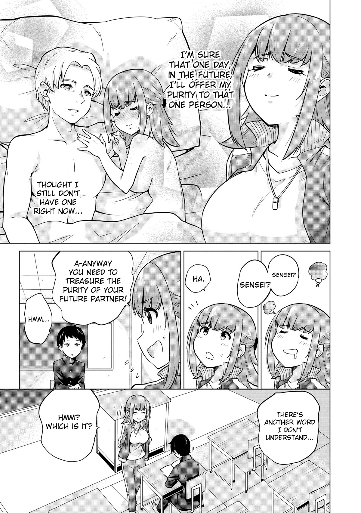 Do You like Fluffy Boobs? Busty Girl Anthology Comic Chapter 48 page 6 - Chapter 48: Please teach me! Yoshino Sensei