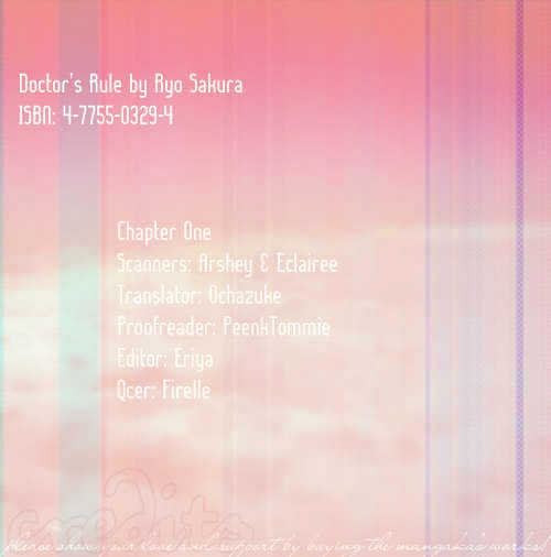 Doctor's Rule Chapter 1 page 1 - Chapter 1 : Emergency Rooms Spring