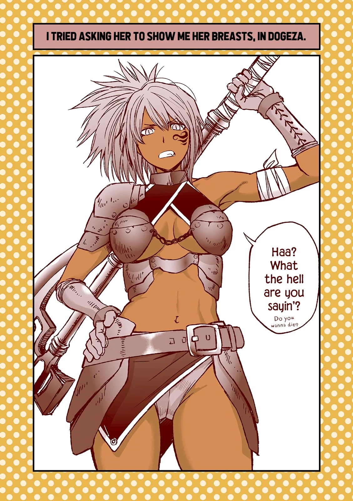Dogeza De Tanondemita Chapter 16 page 1 - Chapter 16: Savage Tribe Female Warrior