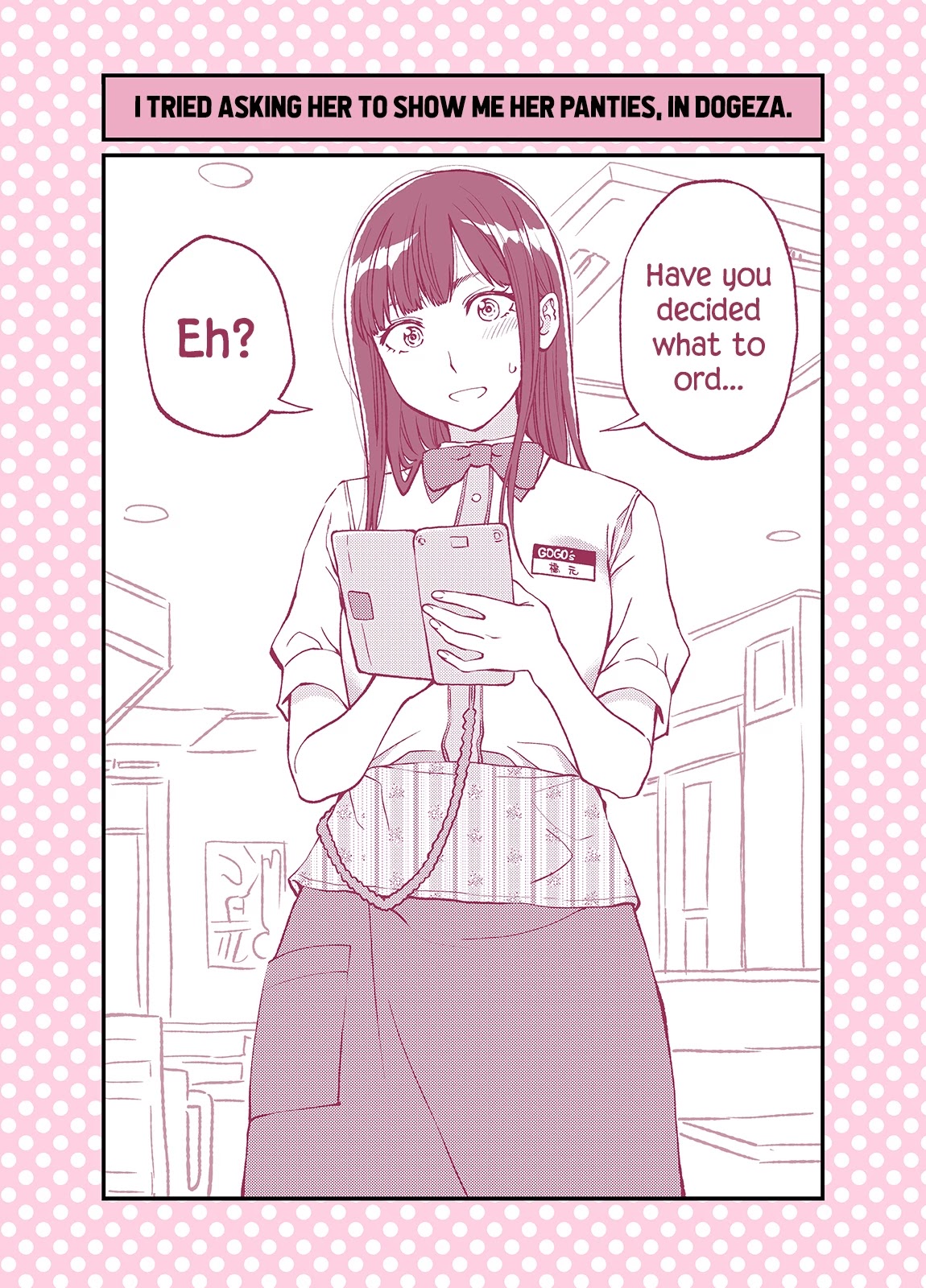 Dogeza De Tanondemita Chapter 33 page 1 - Chapter 33: Family Restaurant Employee