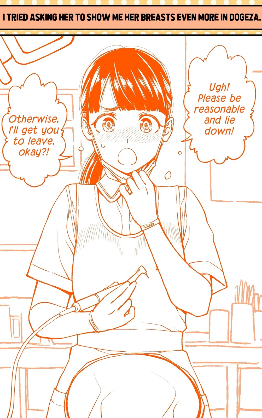 Dogeza De Tanondemita Chapter 34 page 3 - Chapter 34: Dental Hygienist