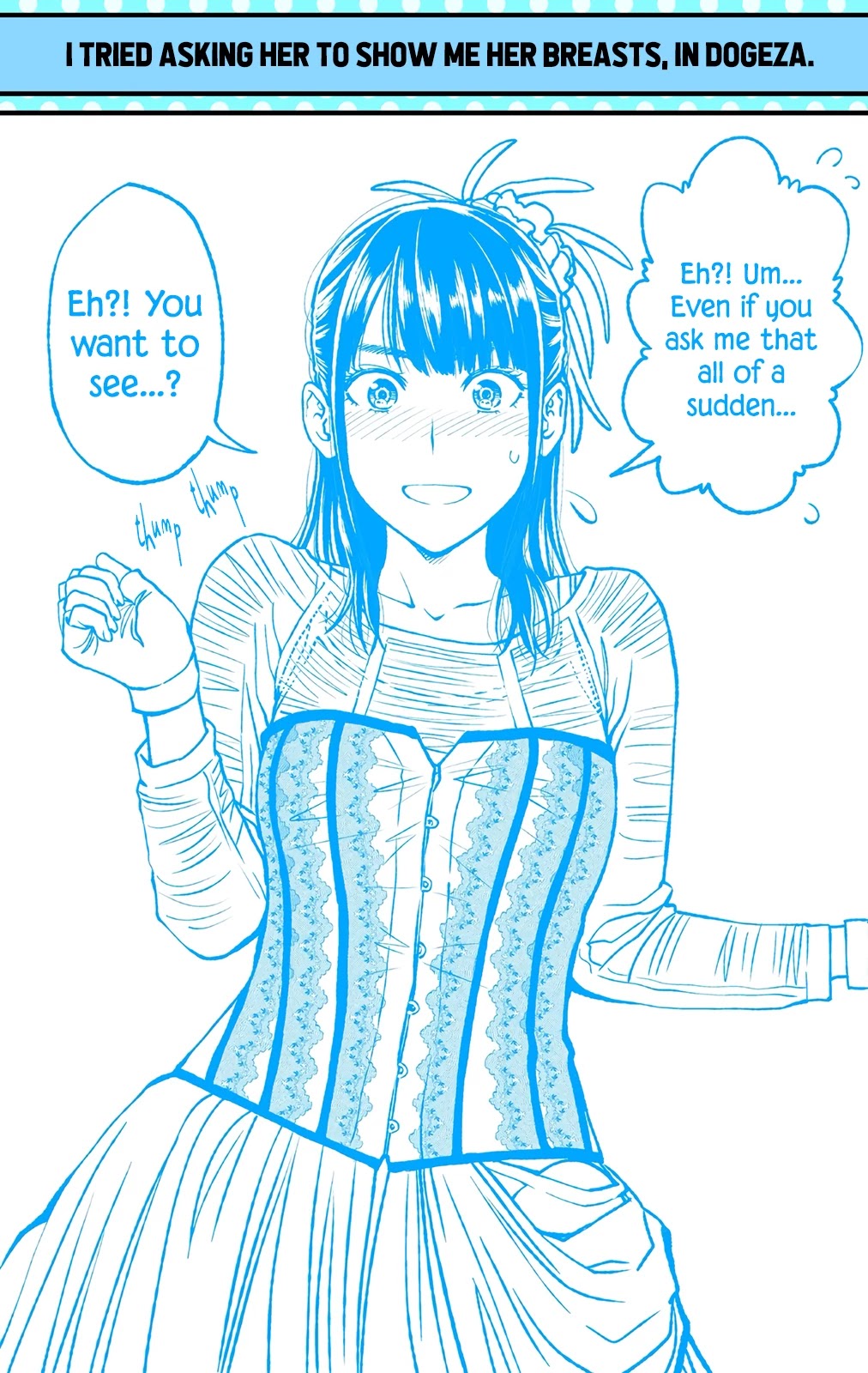 Dogeza De Tanondemita Chapter 35 page 1 - Chapter 35: Underground Idol Kamen Joshi Kamiya Erina