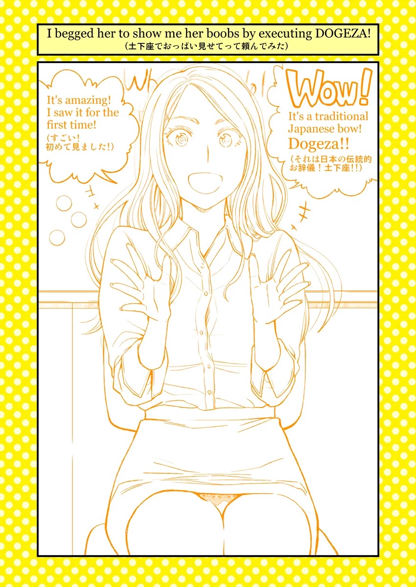 Dogeza De Tanondemita Chapter 42 page 1 - Chapter 42: English Language Conversation School Lecturer