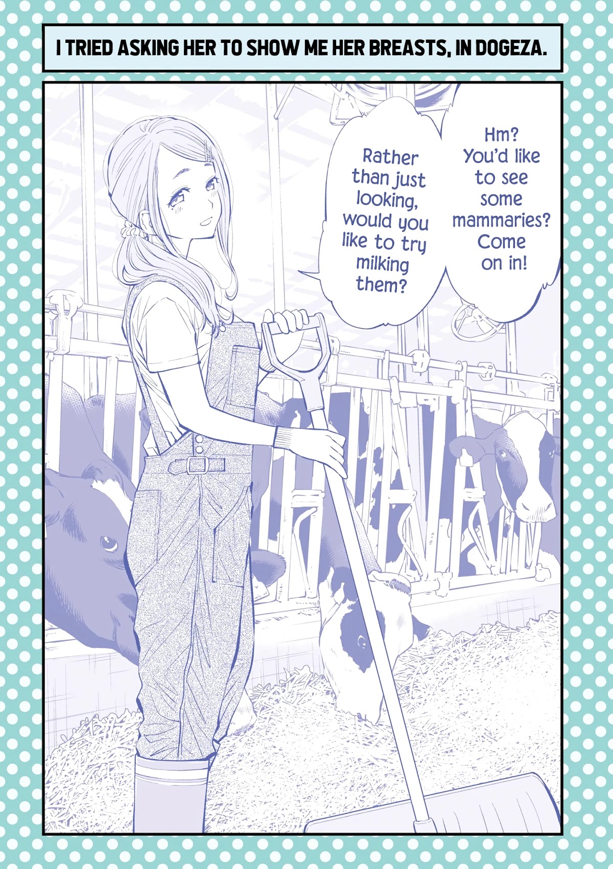 Dogeza De Tanondemita Chapter 51 page 1 - Chapter 51: Dairy Farm Worker