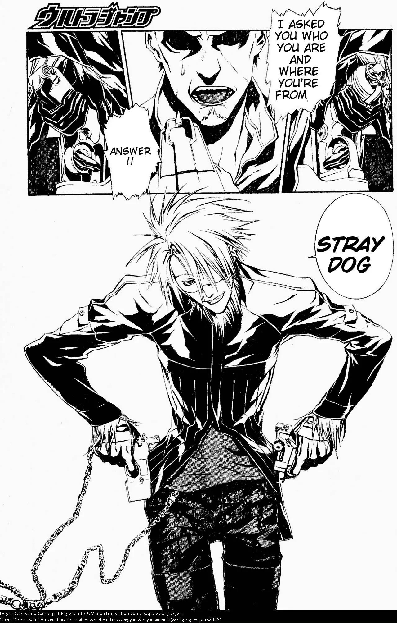 Dogs: Bullets & Carnage Chapter 1 page 10 - Chapter 1: Whitehair & Eyepatch