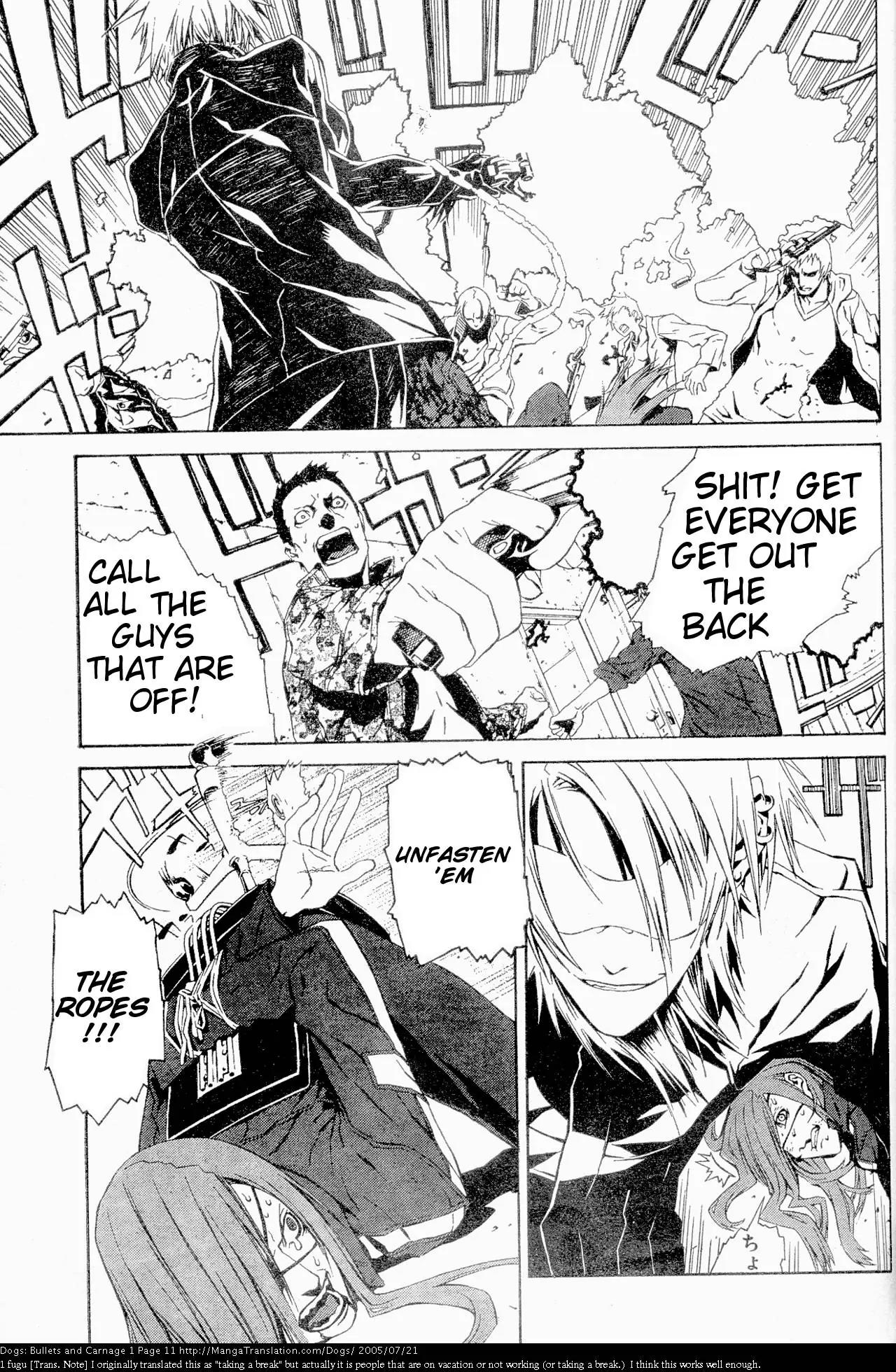 Dogs: Bullets & Carnage Chapter 1 page 12 - Chapter 1: Whitehair & Eyepatch