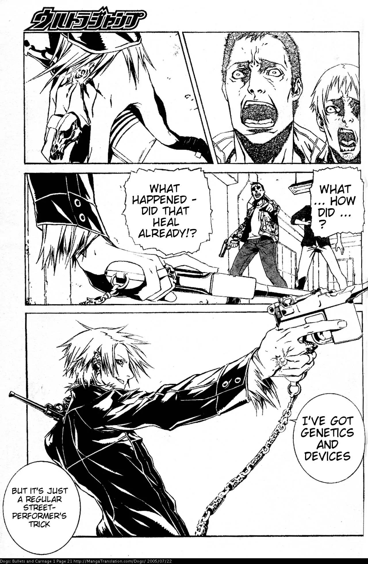 Dogs: Bullets & Carnage Chapter 1 page 22 - Chapter 1: Whitehair & Eyepatch