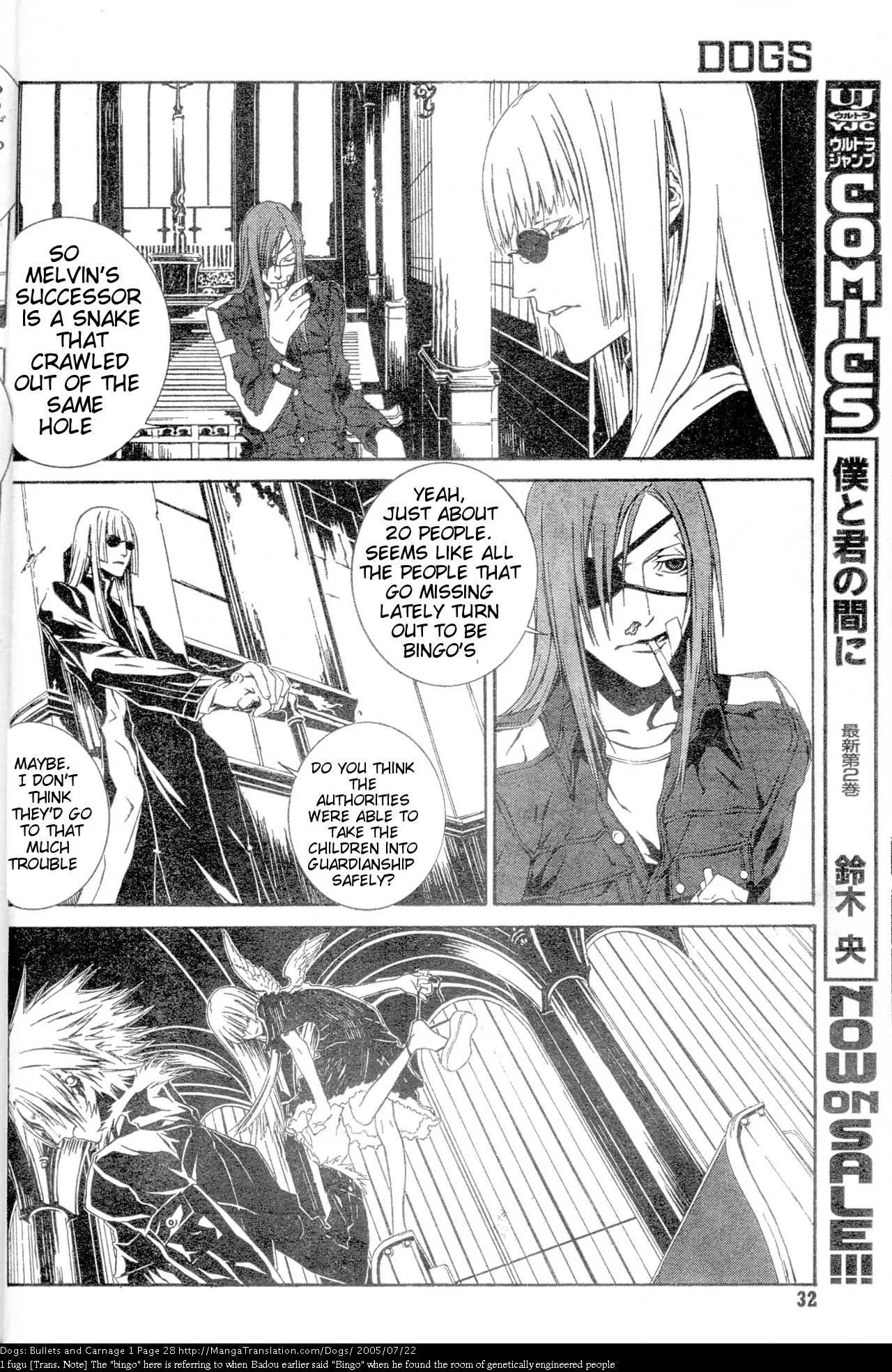 Dogs: Bullets & Carnage Chapter 1 page 29 - Chapter 1: Whitehair & Eyepatch