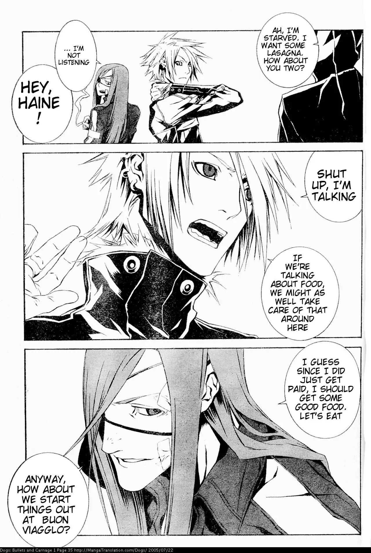 Dogs: Bullets & Carnage Chapter 1 page 36 - Chapter 1: Whitehair & Eyepatch