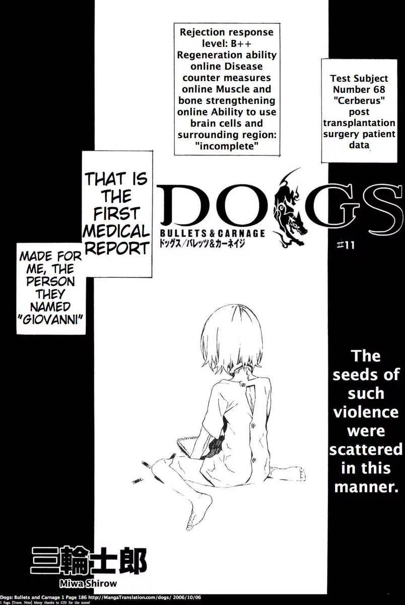 Dogs: Bullets & Carnage Chapter 11 page 1 - Chapter 11: Servant & Strayer V