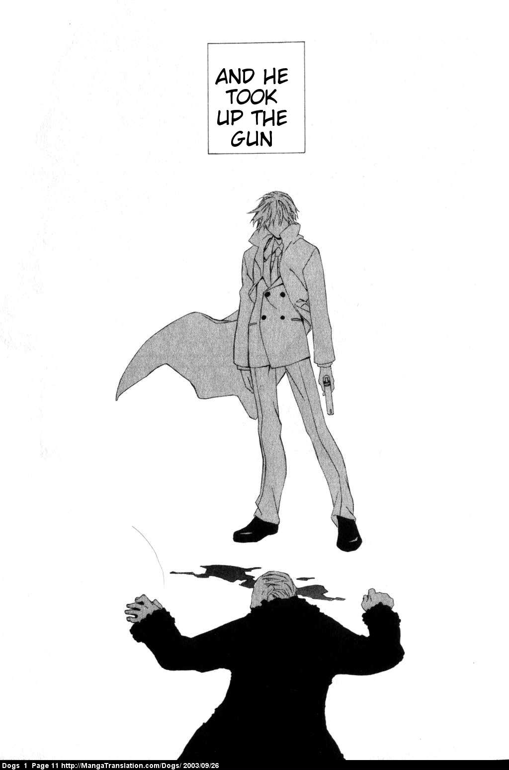 Dogs: Stray Dogs Howling in the Dark Chapter 1.2 page 12 - Chapter 1 v2 : Weepy Old Killer