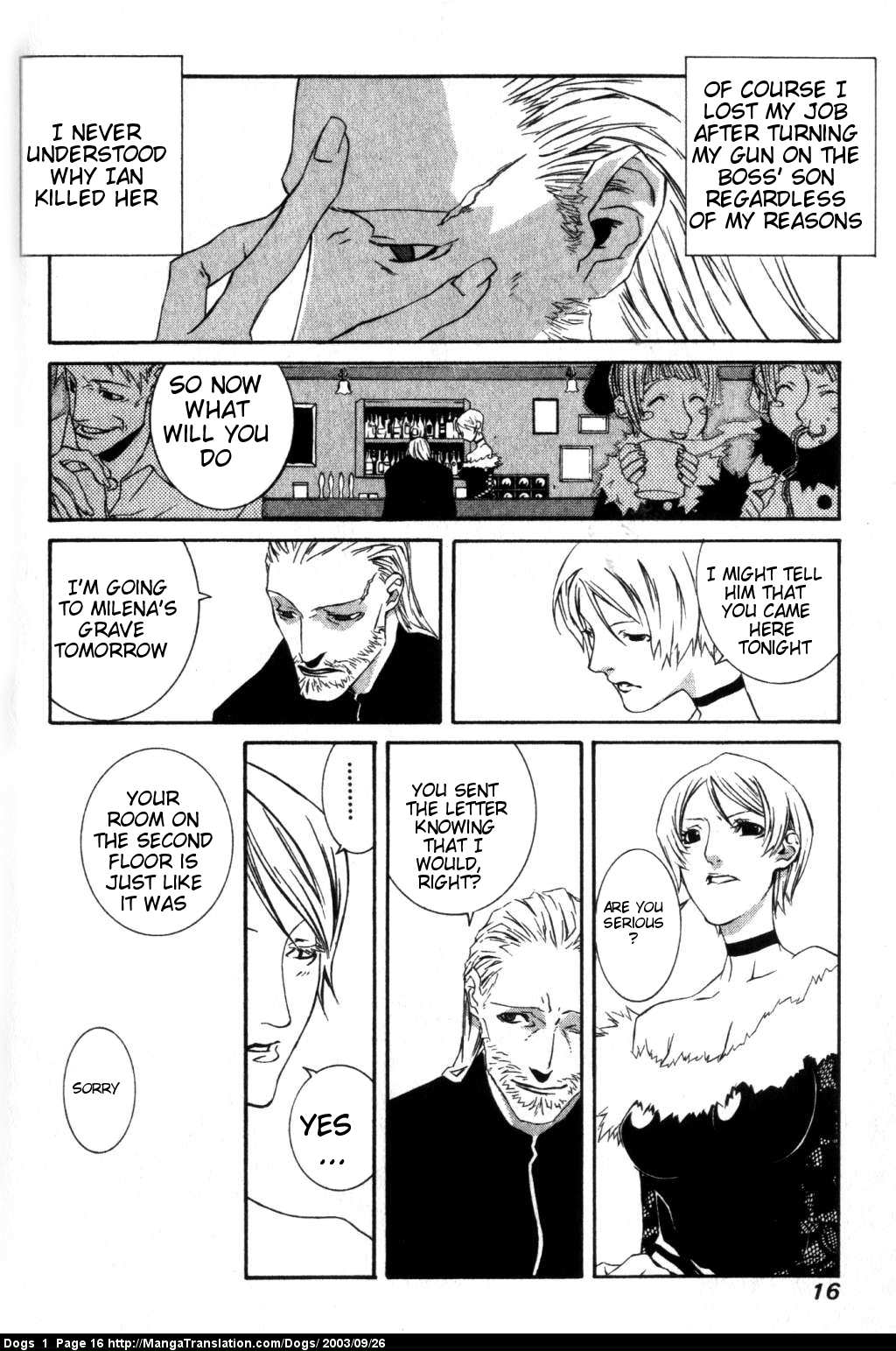 Dogs: Stray Dogs Howling in the Dark Chapter 1.2 page 17 - Chapter 1 v2 : Weepy Old Killer