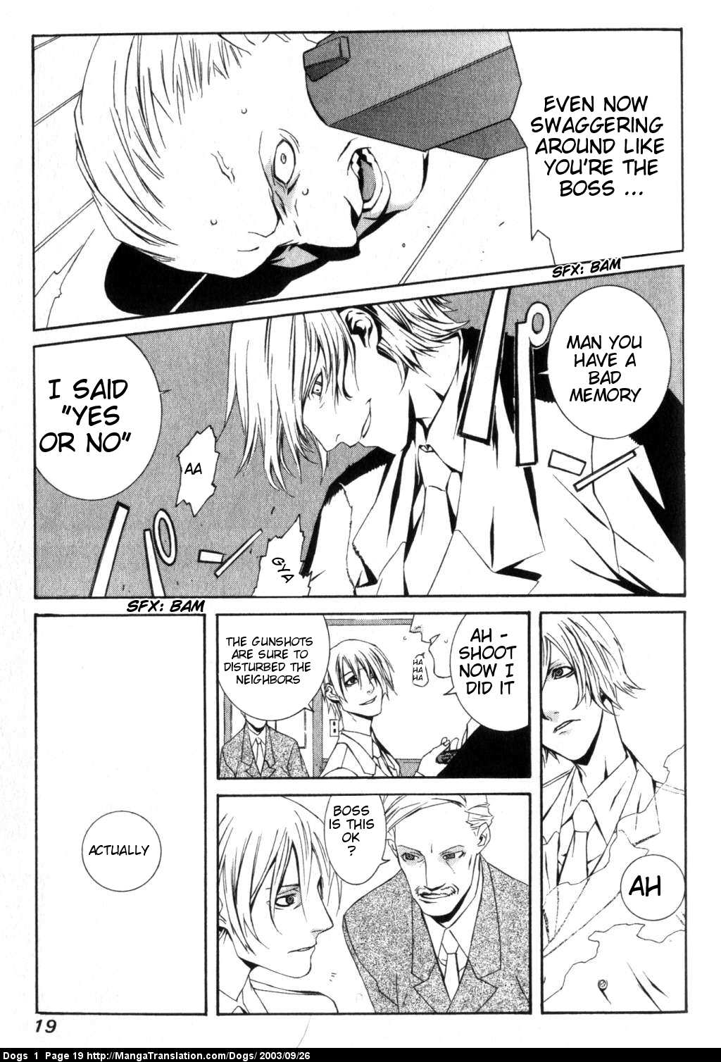 Dogs: Stray Dogs Howling in the Dark Chapter 1.2 page 20 - Chapter 1 v2 : Weepy Old Killer