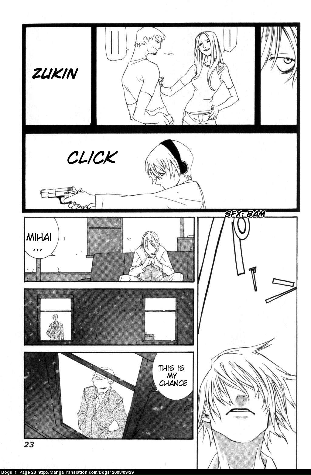 Dogs: Stray Dogs Howling in the Dark Chapter 1.2 page 24 - Chapter 1 v2 : Weepy Old Killer