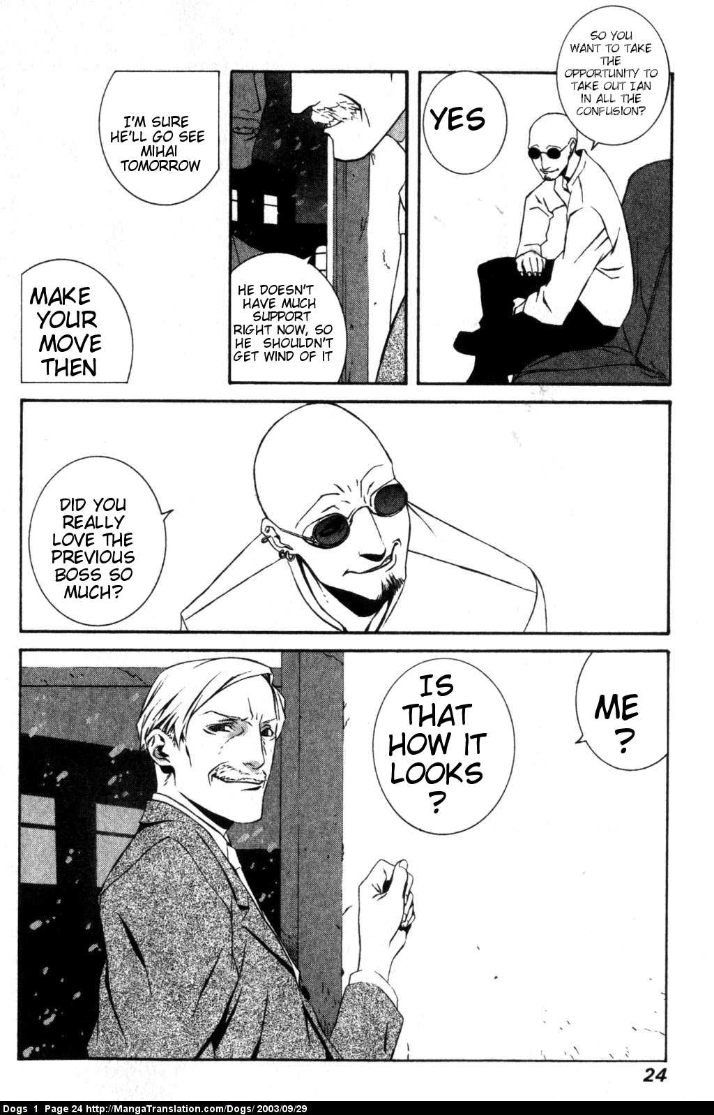Dogs: Stray Dogs Howling in the Dark Chapter 1.2 page 25 - Chapter 1 v2 : Weepy Old Killer