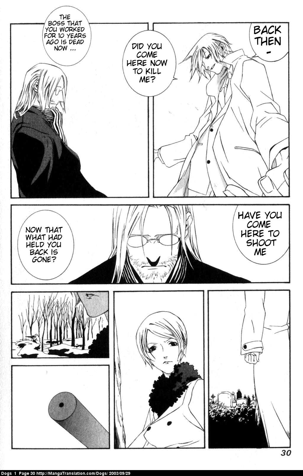 Dogs: Stray Dogs Howling in the Dark Chapter 1.2 page 31 - Chapter 1 v2 : Weepy Old Killer