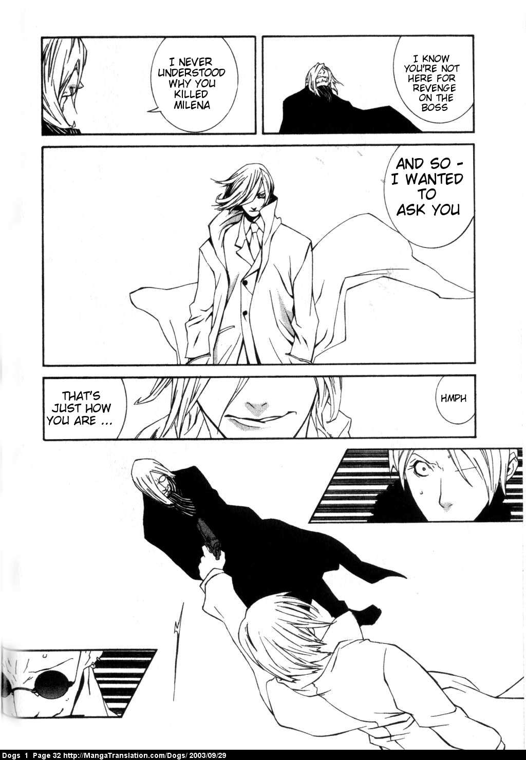 Dogs: Stray Dogs Howling in the Dark Chapter 1.2 page 33 - Chapter 1 v2 : Weepy Old Killer