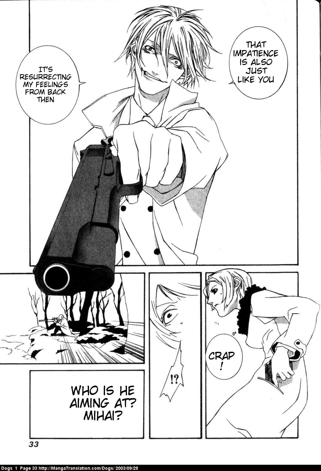 Dogs: Stray Dogs Howling in the Dark Chapter 1.2 page 34 - Chapter 1 v2 : Weepy Old Killer