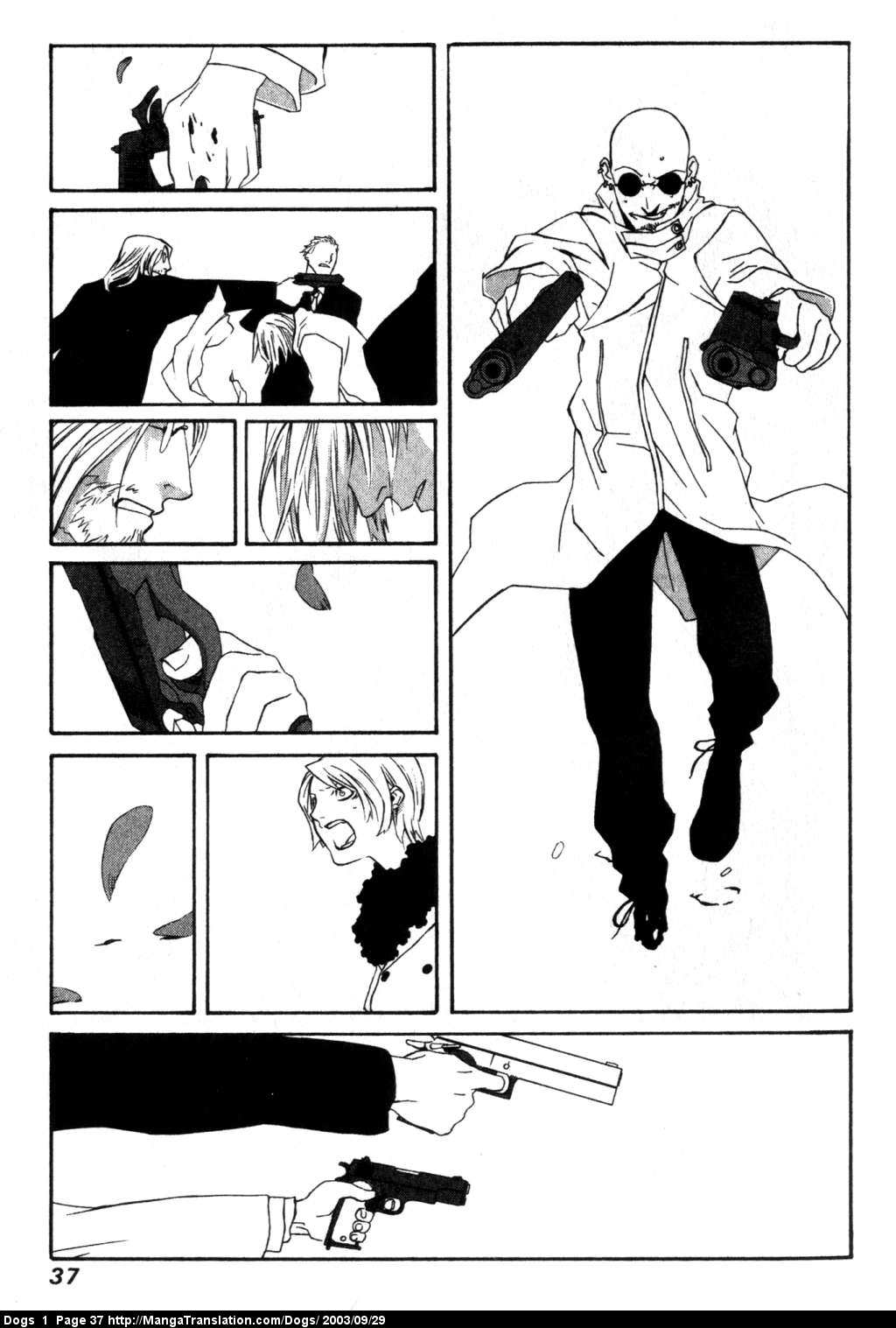 Dogs: Stray Dogs Howling in the Dark Chapter 1.2 page 38 - Chapter 1 v2 : Weepy Old Killer