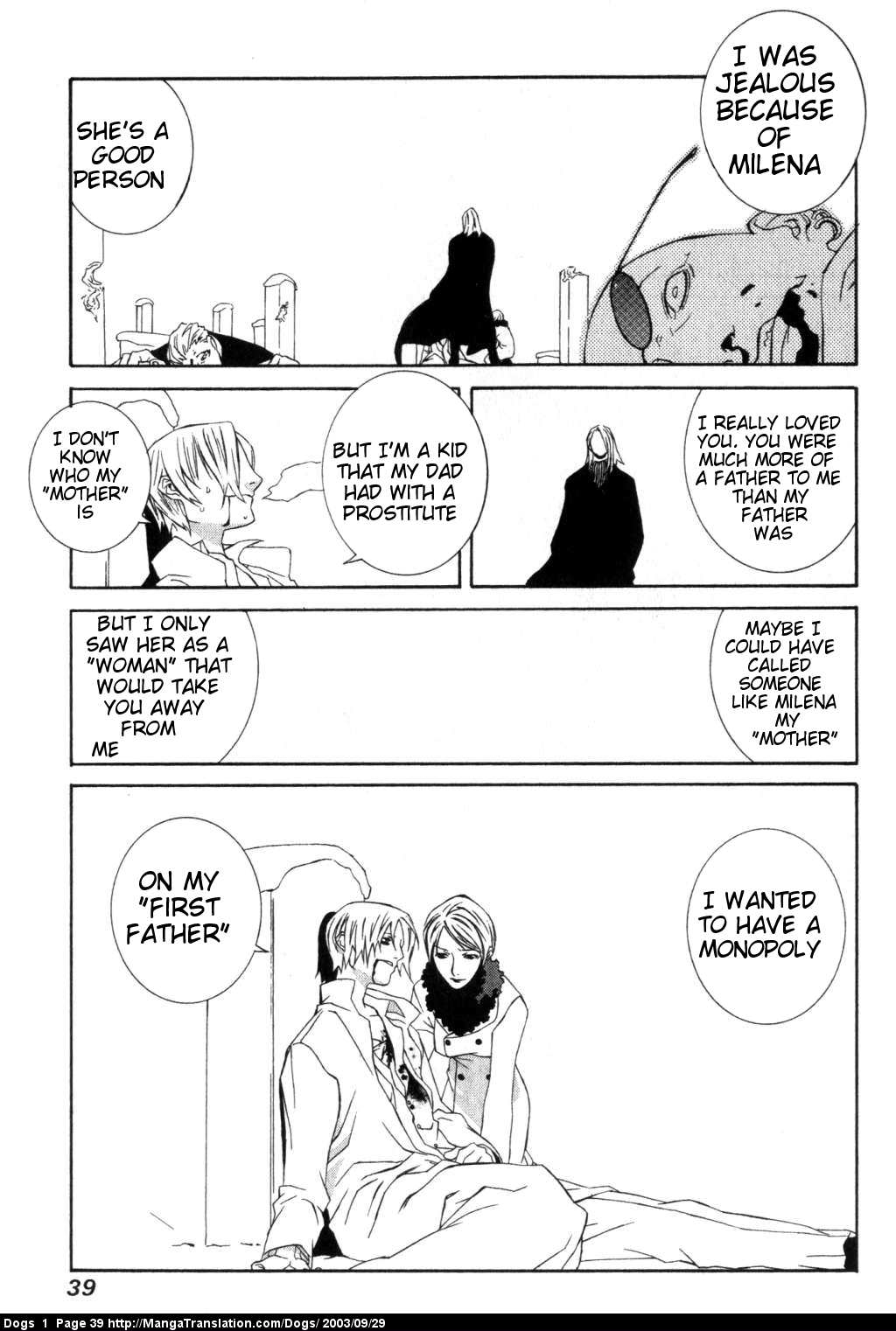 Dogs: Stray Dogs Howling in the Dark Chapter 1.2 page 40 - Chapter 1 v2 : Weepy Old Killer