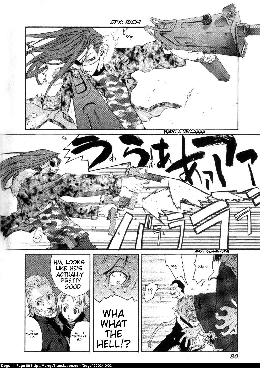 Dogs: Stray Dogs Howling in the Dark Chapter 2.2 page 34 - Chapter 2 v2 : Gun Smoker
