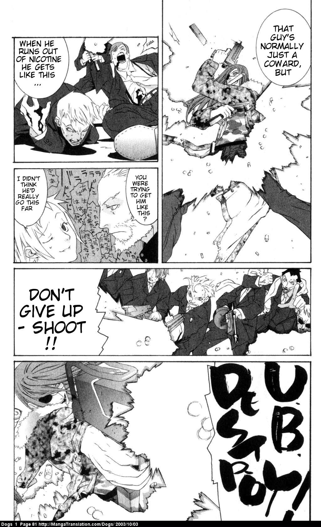 Dogs: Stray Dogs Howling in the Dark Chapter 2.2 page 35 - Chapter 2 v2 : Gun Smoker
