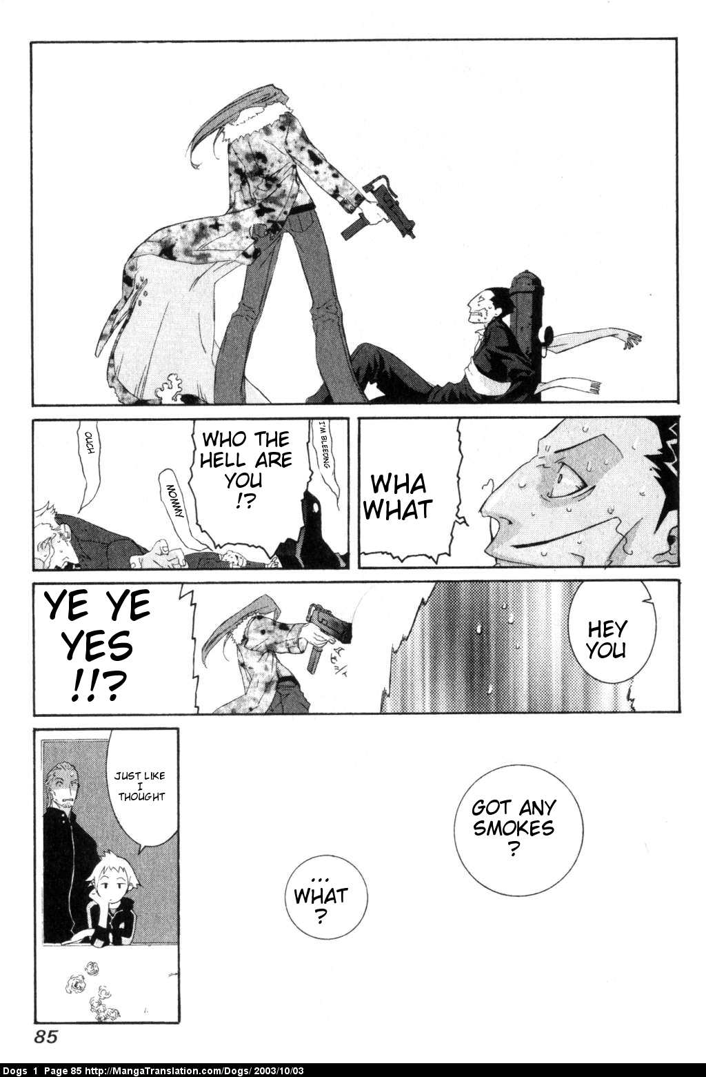 Dogs: Stray Dogs Howling in the Dark Chapter 2.2 page 39 - Chapter 2 v2 : Gun Smoker