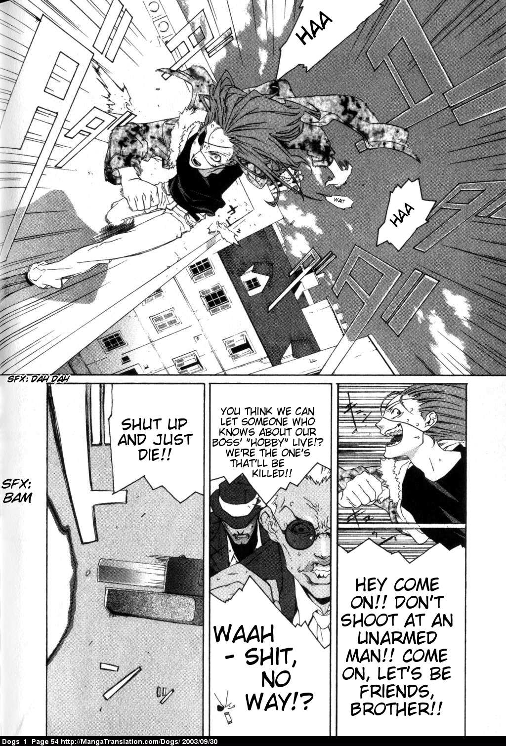 Dogs: Stray Dogs Howling in the Dark Chapter 2.2 page 8 - Chapter 2 v2 : Gun Smoker