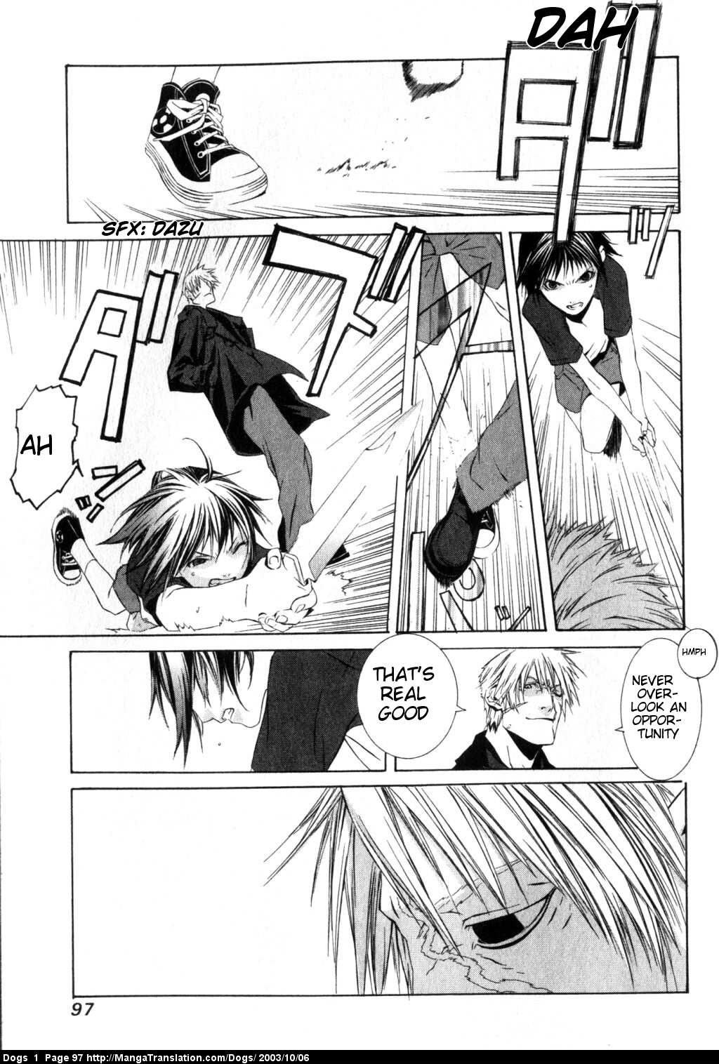 Dogs: Stray Dogs Howling in the Dark Chapter 3.2 page 11 - Chapter 3 v2 : Blade Maiden