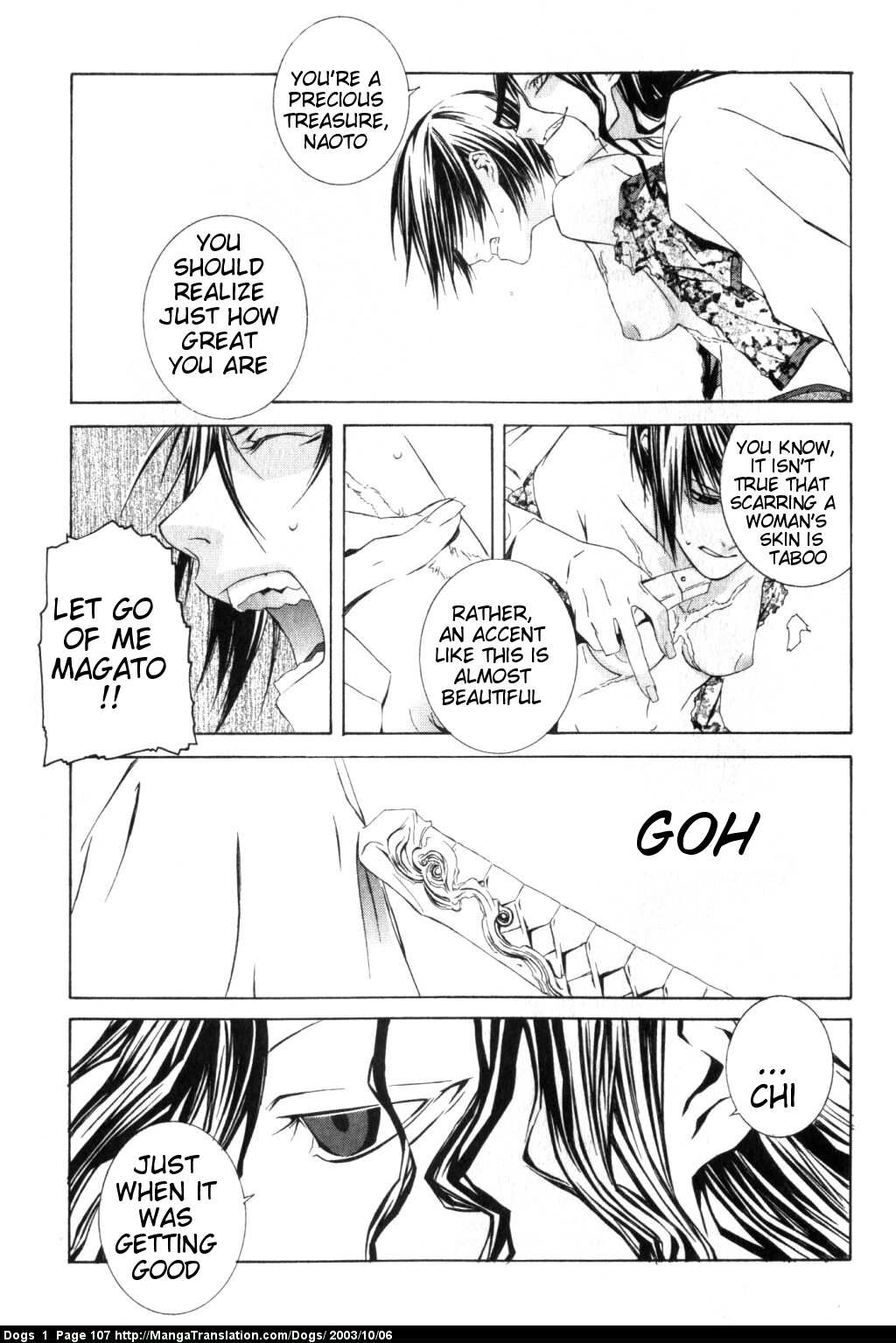Dogs: Stray Dogs Howling in the Dark Chapter 3.2 page 21 - Chapter 3 v2 : Blade Maiden